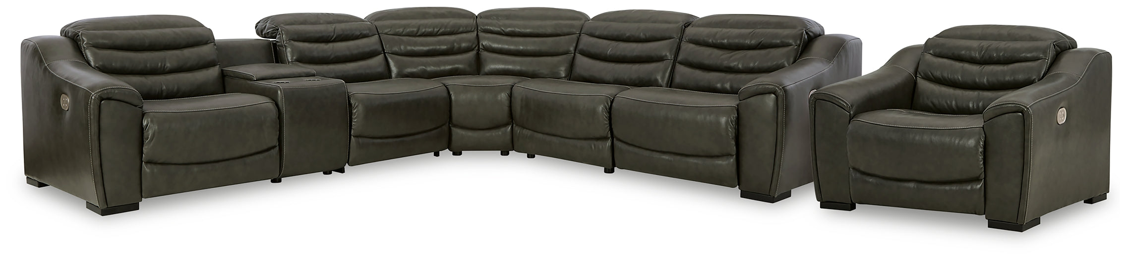 Center Line 6-Piece Sectional with Recliner Royal Furniture