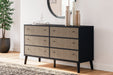 Charlang Six Drawer Dresser Royal Furniture