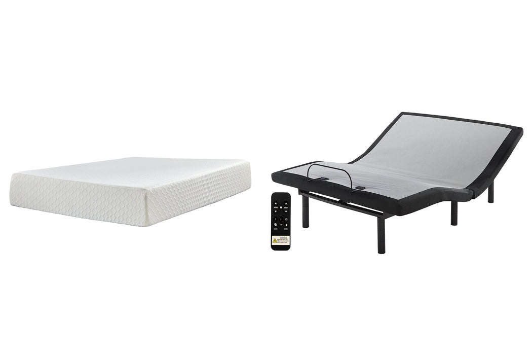 Chime 12 Inch Memory Foam Mattress with Adjustable Base Royal Furniture