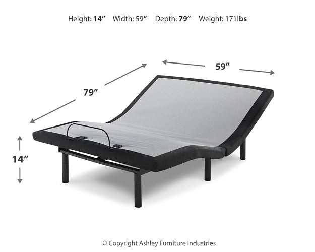 Chime 8 Inch Memory Foam Mattress with Adjustable Base Royal Furniture