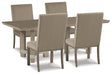 Chrestner Dining Table and 4 Chairs Royal Furniture