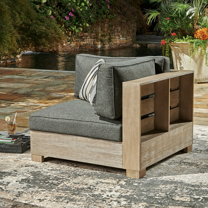 Citrine Park 4-Piece Outdoor Sectional with Ottoman Royal Furniture