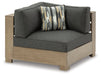 Citrine Park 4-Piece Outdoor Sectional with Ottoman Royal Furniture