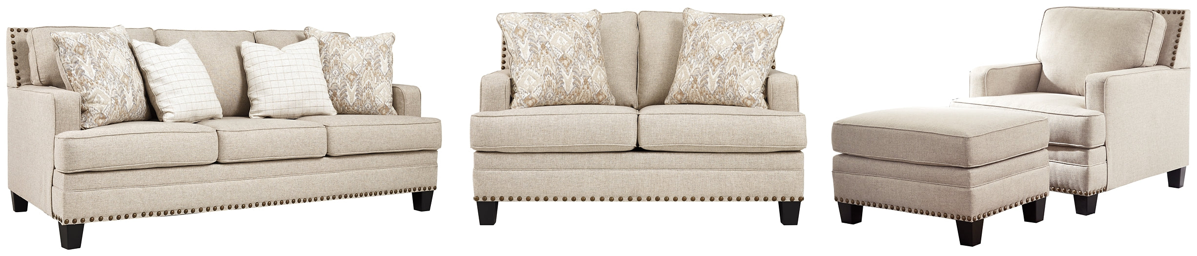 Claredon Sofa, Loveseat, Chair and Ottoman Royal Furniture