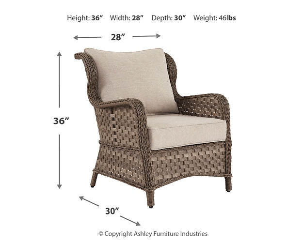 Clear Ridge Lounge Chair w/Cushion (2/CN) Royal Furniture