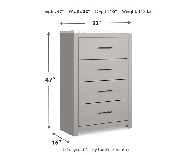 Cottonburg Four Drawer Chest Royal Furniture