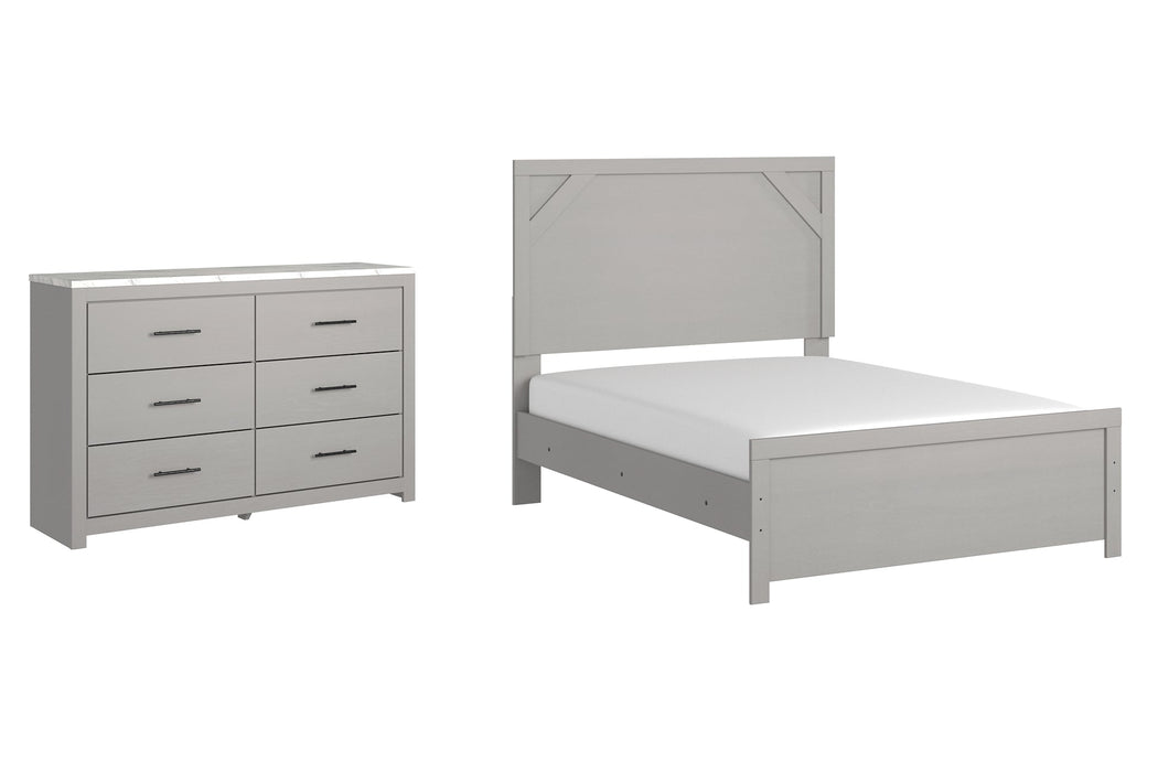 Cottonburg Full Panel Bed with Dresser Royal Furniture