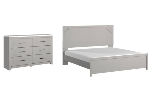 Cottonburg King Panel Bed with Dresser Royal Furniture