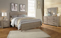 Culverbach King Panel Bed with Mirrored Dresser Royal Furniture