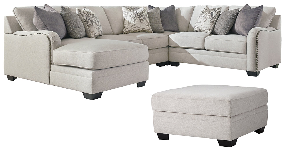 Dellara 4-Piece Sectional with Ottoman Royal Furniture