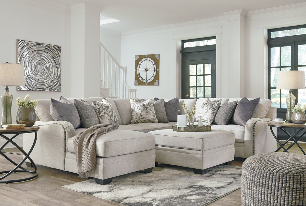 Dellara 4-Piece Sectional with Ottoman Royal Furniture