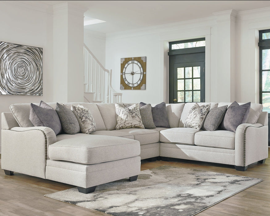 Dellara 4-Piece Sectional with Ottoman Royal Furniture