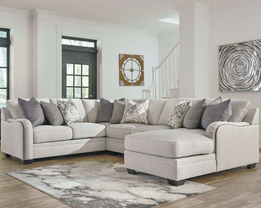 Dellara 4-Piece Sectional with Ottoman Royal Furniture