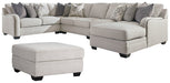 Dellara 5-Piece Sectional with Ottoman Royal Furniture