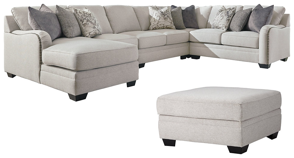 Dellara 5-Piece Sectional with Ottoman Royal Furniture