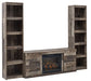 Derekson 3-Piece Entertainment Center with Electric Fireplace Royal Furniture