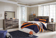 Derekson Full Panel Headboard with Mirrored Dresser, Chest and Nightstand Royal Furniture