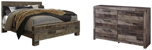 Derekson King Panel Bed with Dresser Royal Furniture