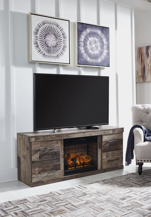 Derekson TV Stand with Electric Fireplace Royal Furniture