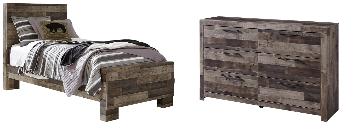 Derekson Twin Panel Bed with Dresser Royal Furniture