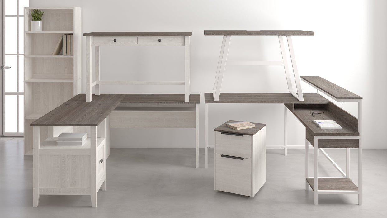 Dorrinson L-Desk with Storage Royal Furniture