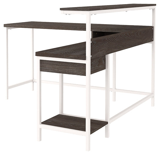 Dorrinson L-Desk with Storage Royal Furniture