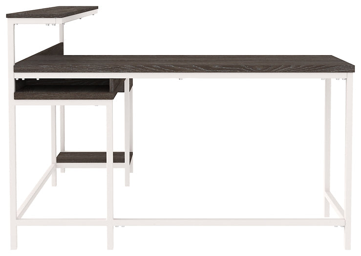 Dorrinson L-Desk with Storage Royal Furniture