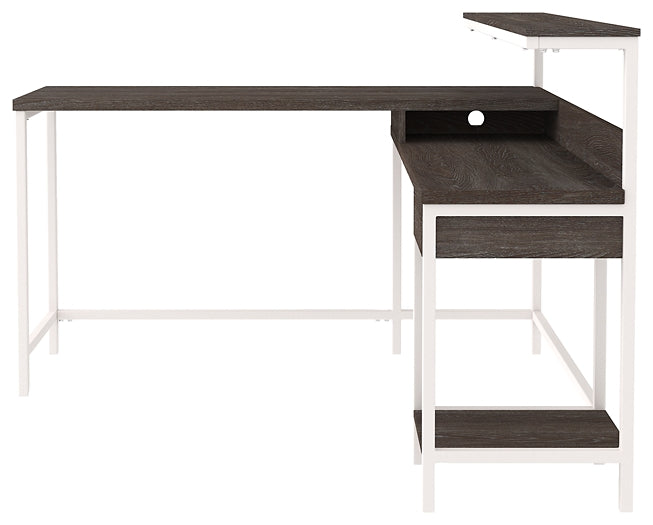 Dorrinson L-Desk with Storage Royal Furniture