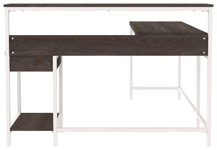 Dorrinson L-Desk with Storage Royal Furniture