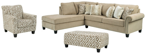 Dovemont 2-Piece Sectional with Chair and Ottoman Royal Furniture