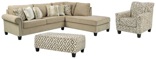 Dovemont 2-Piece Sectional with Chair and Ottoman Royal Furniture