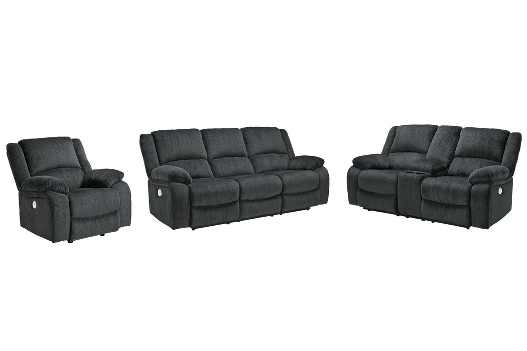 Draycoll Sofa, Loveseat and Recliner Royal Furniture