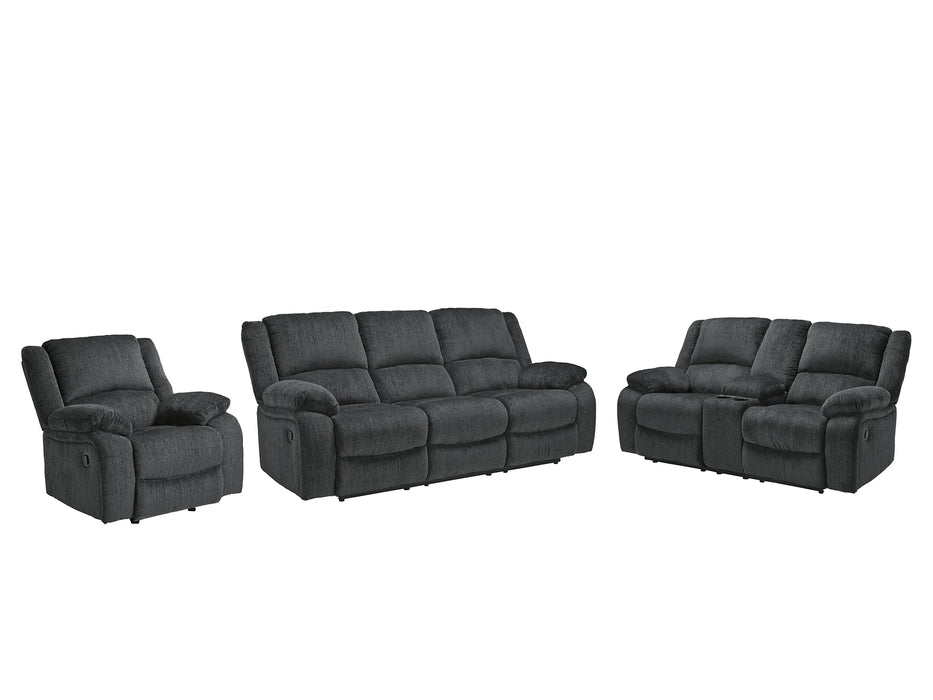 Draycoll Sofa, Loveseat and Recliner Royal Furniture