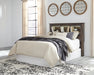 Drystan Queen/Full Bookcase Headboard with Mirrored Dresser Royal Furniture