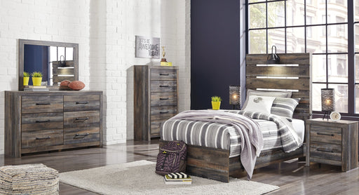 Drystan Twin Panel Bed with Dresser Royal Furniture