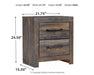 Drystan Twin Panel Bed with Nightstand Royal Furniture