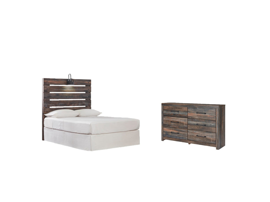 Drystan Twin Panel Headboard with Dresser Royal Furniture