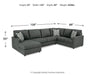 Edenfield 3-Piece Sectional with Ottoman Royal Furniture