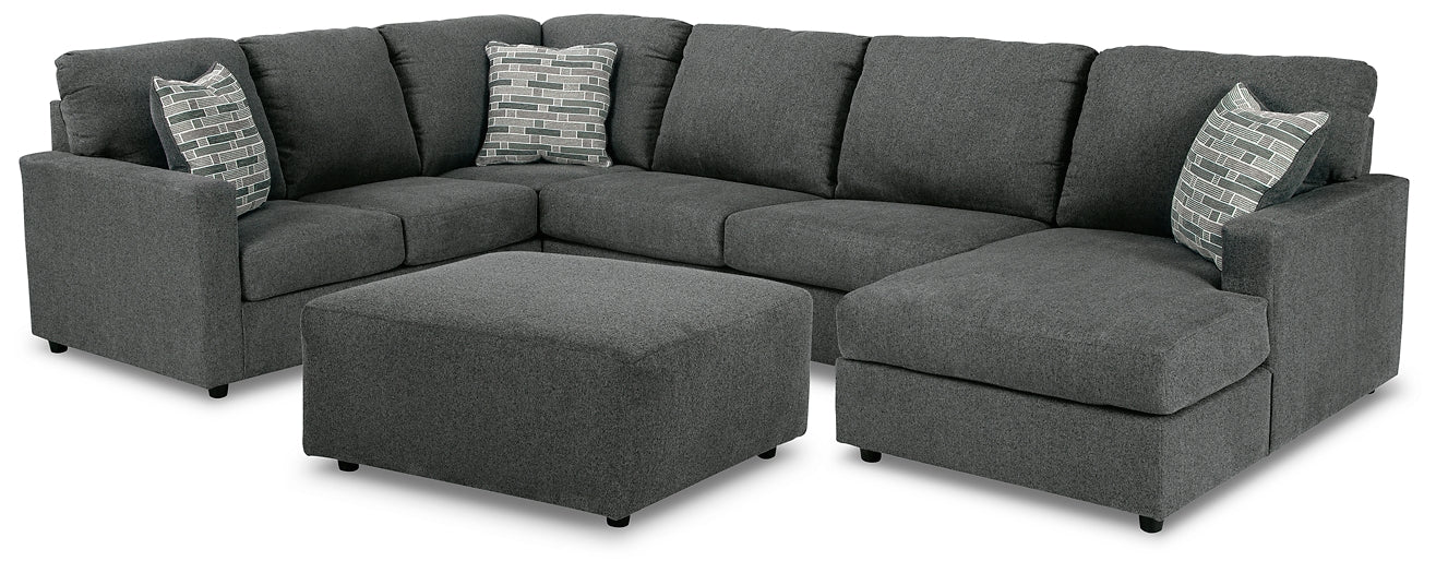 Edenfield 3-Piece Sectional with Ottoman Royal Furniture