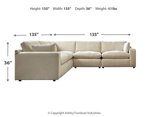 Elyza 5-Piece Sectional Royal Furniture