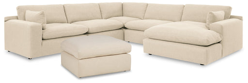 Elyza 5-Piece Sectional with Ottoman Royal Furniture