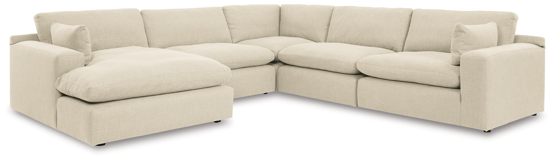 Elyza 5-Piece Sectional with Ottoman Royal Furniture