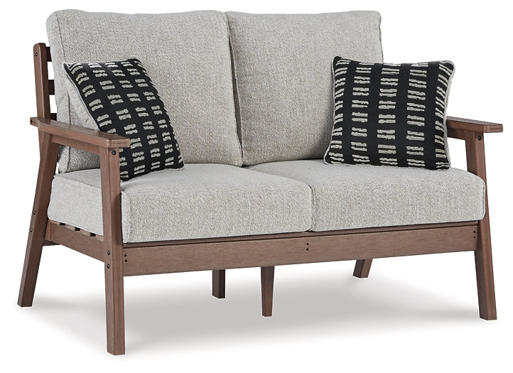 Emmeline Outdoor Loveseat with Coffee Table Royal Furniture