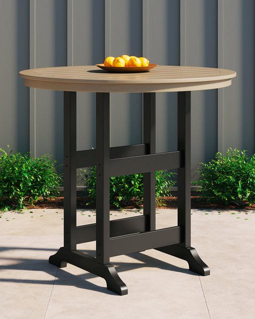 Fairen Trail Round Bar Table w/UMB OPT Royal Furniture