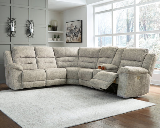 Family Den 3-Piece Power Reclining Sectional Royal Furniture