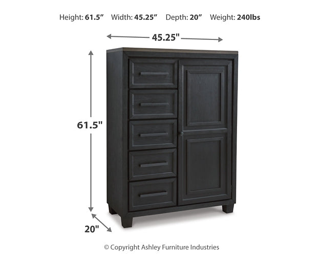 Foyland California King Panel Storage Bed with Mirrored Dresser, Chest and Nightstand Royal Furniture