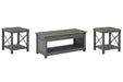 Freedan Coffee Table with 2 End Tables Royal Furniture