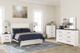 Gerridan Full Panel Bed with Mirrored Dresser, Chest and Nightstand Royal Furniture