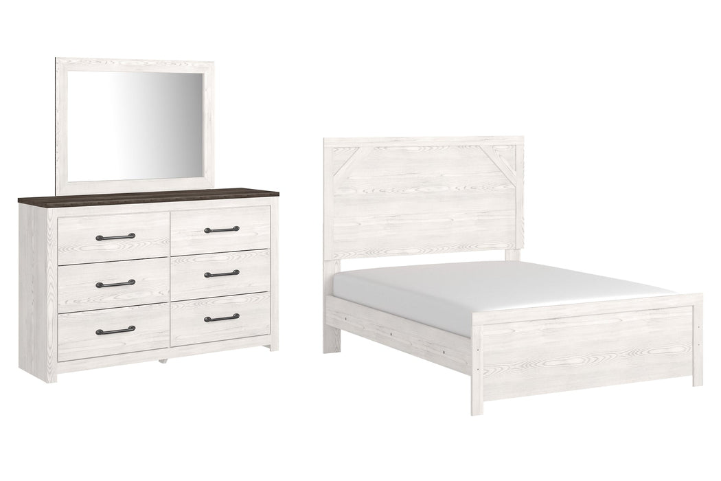 Gerridan Full Panel Bed with Mirrored Dresser Royal Furniture