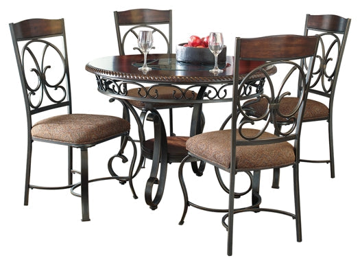 Glambrey Dining Table and 4 Chairs Royal Furniture